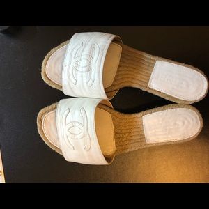 CHANEL Espadrilles White